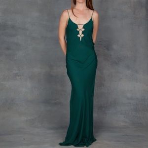 Acacia Brawa Maxi Dress in Seaweed Small